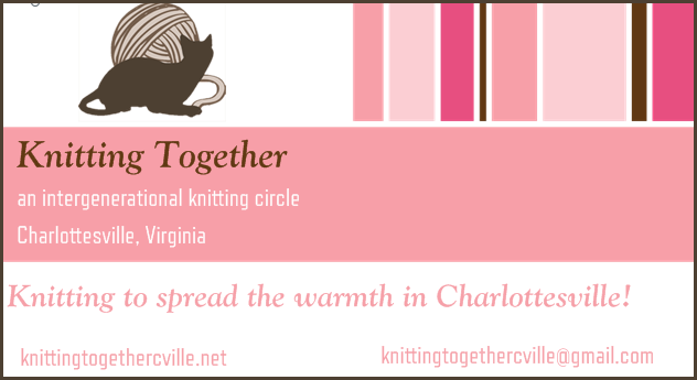 Knitting Together Charlottesville Business Card